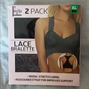 Xl two pack lace bralette